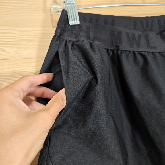 Madewell MWL Always Pull-On Shorts‎ Black Size Large Comfy Loungewear Pockets - Picture 6 of 10